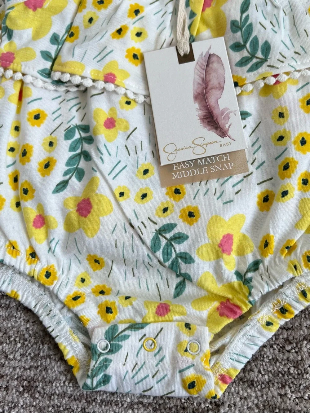 NWT Jessica Simpson Baby Summer Bodysuits 2 Pack